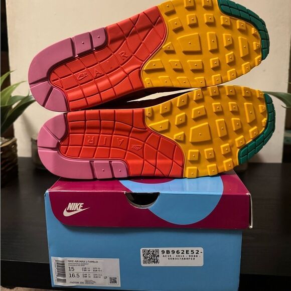 Nike Air Max 1 Familia FN0598-200 Hemp Pinksicle Sanddrift Glacé Rose size 15 main image 4